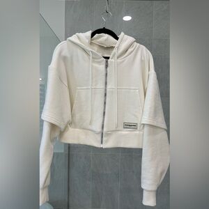 TheGivingMovement Batwing Organic Cotton
Blend Zip Hoodie NWOT